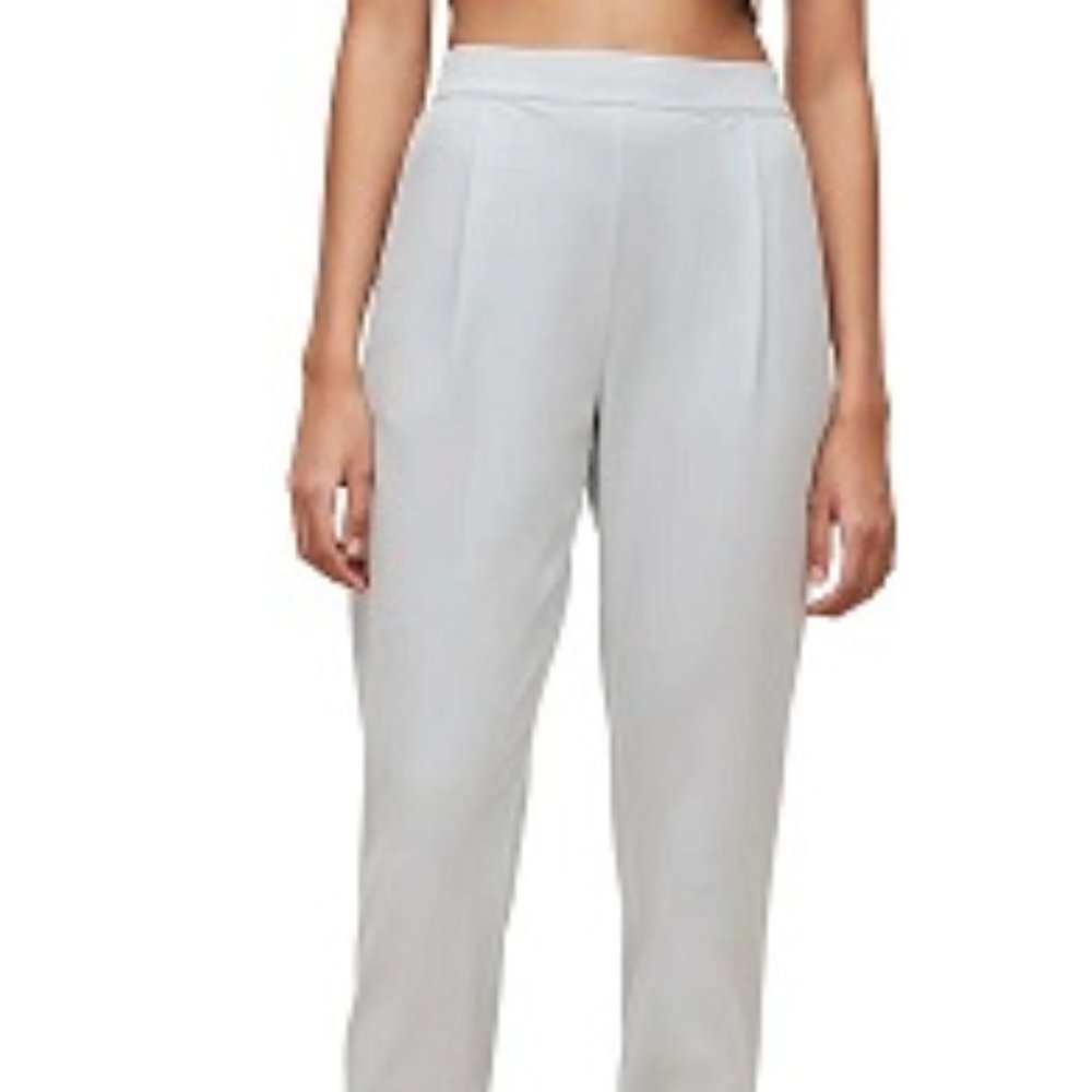 NWT Allsaints Aleida Tri Slim Pants Slash Pocket Powdered Blue Sz 10